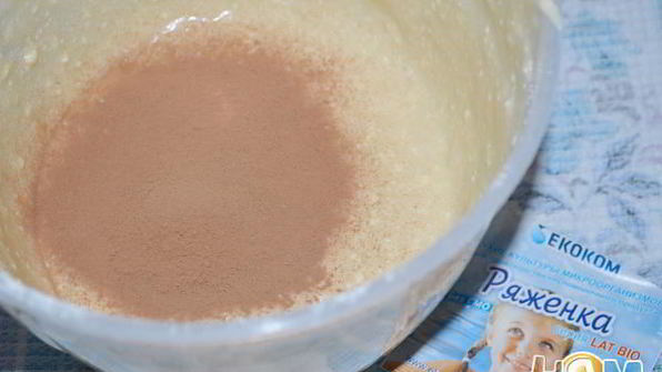 мраморный кекс на ряженке