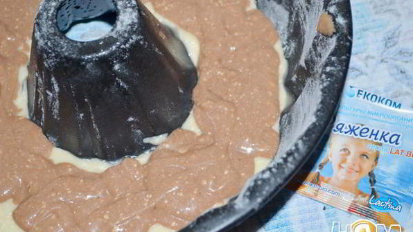 мраморный кекс на ряженке