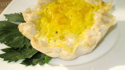 Мясные кексы с сырно-яичной начинкой