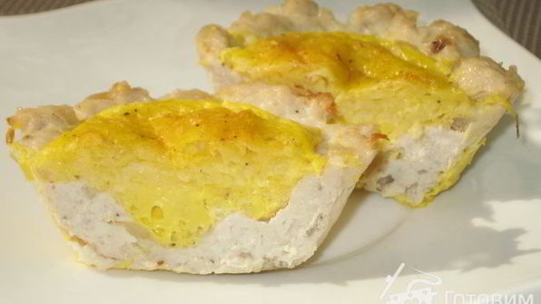 мясные кексы с сырно-яичной начинкой