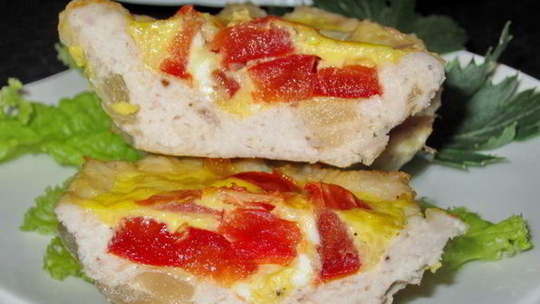 мясные кексы с сырно-яичной начинкой