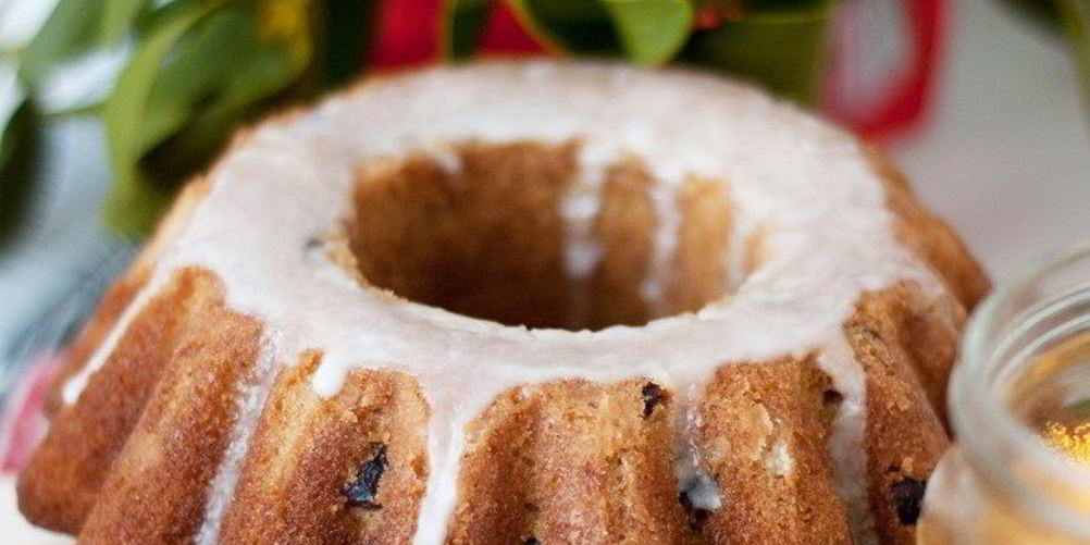 Рецепт новогодний имбирный кекс с сушеной клюквой