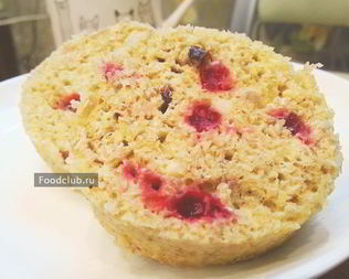 Овсяный микроволновый капкейк