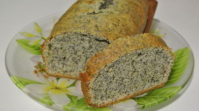 Простой кекс с маком