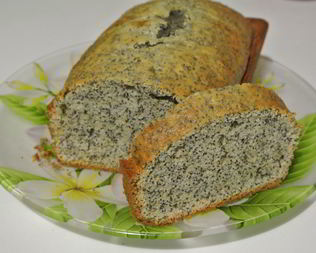 Простой кекс с маком