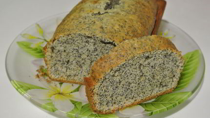 Простой кекс с маком