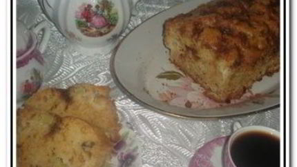 Ревеневый кекс с орехами