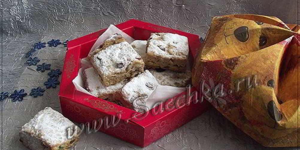 Рецепт рождественские мини штоллены