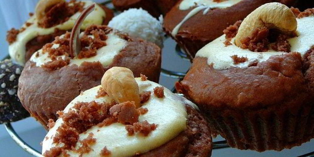 Рецепт шоко-сырные кексы