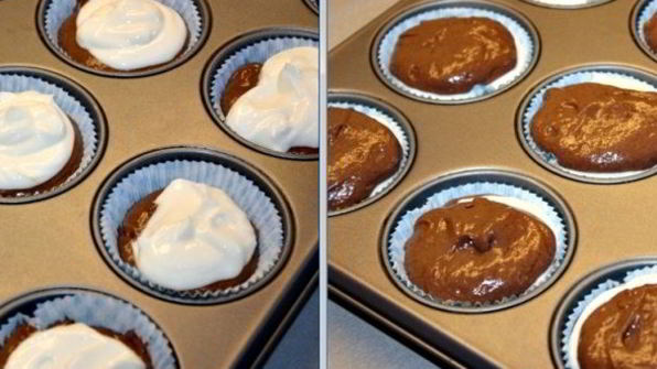 шоколадно-творожные кексы