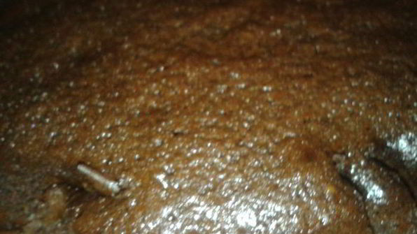 шоколадный кекс с маком и орехами