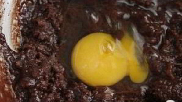 шоколадный кекс со сливочной глазурью