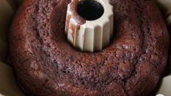 шоколадный кекс со сливочной глазурью