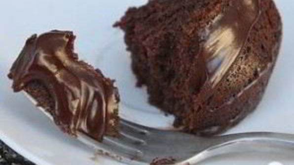 шоколадный кекс со сливочной глазурью