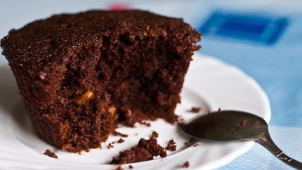 Шоколадный кекс в микроволновке за 5 минут