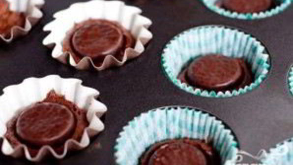шоколадные капкейки с мятным кремом