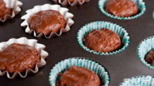 шоколадные капкейки с мятным кремом