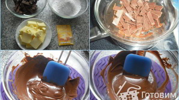 шоколадные капкейки украшенные шоколадным фростингом