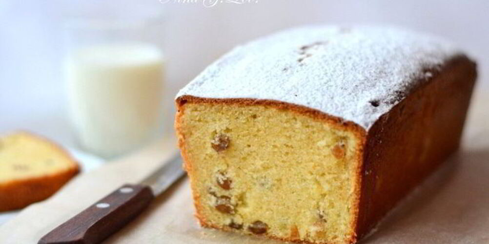 Рецепт творожный кекс с изюмом и легким привкусом вишни