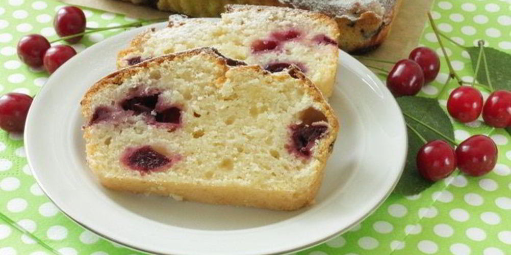 Рецепт творожный кекс с вишней