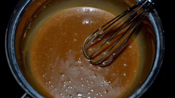 яблочный кекс с морковью и глазурью пралине