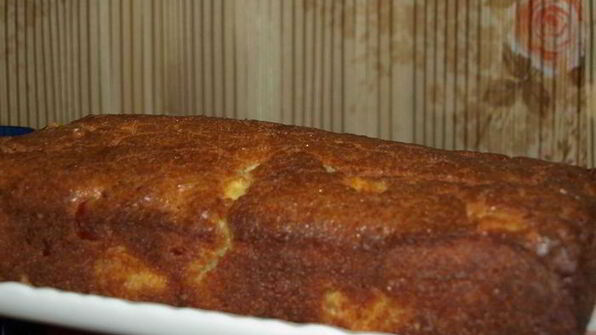 яблочный кекс с вяленой вишней