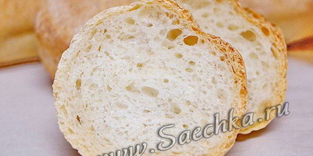 Рецепт багет в специальных формах для хлебопечки