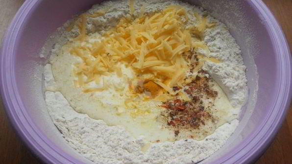 бездрожжевой итальянский хлеб с сыром