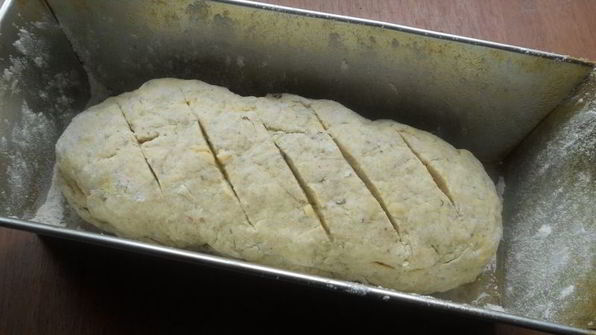 бездрожжевой итальянский хлеб с сыром