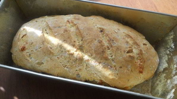 бездрожжевой итальянский хлеб с сыром