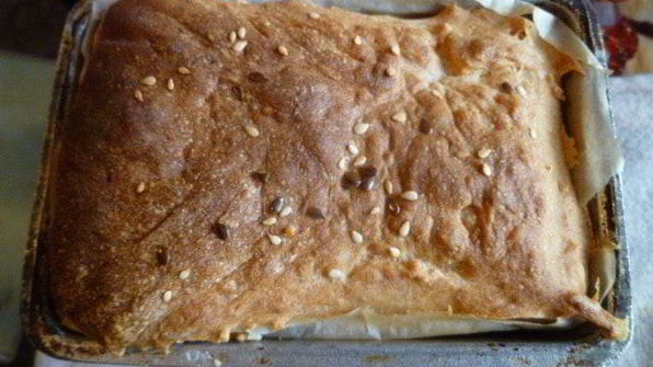 бездрожжевой постный хлеб