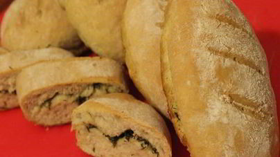 Чесночный хлеб с зеленью