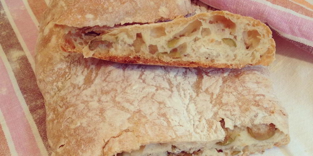 Рецепт чиабатта с оливками