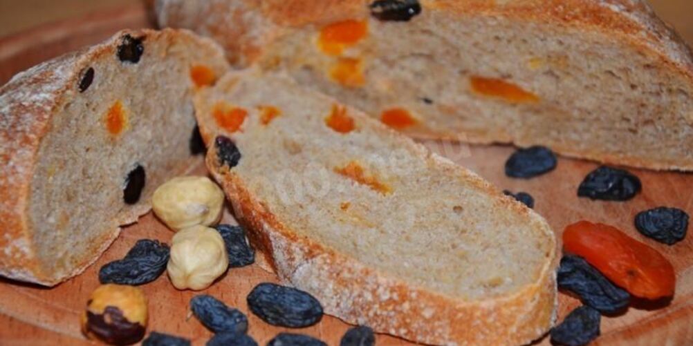 Рецепт домашний хлеб с сухофруктами и фундуком