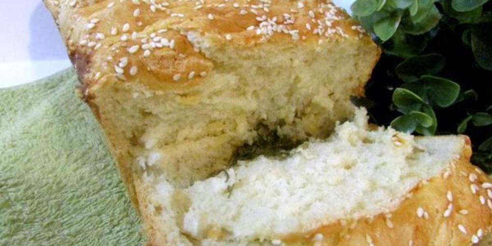 Рецепт домашний хлеб с сыром и укропом