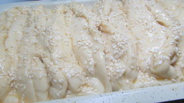 домашний хлеб с сыром и укропом