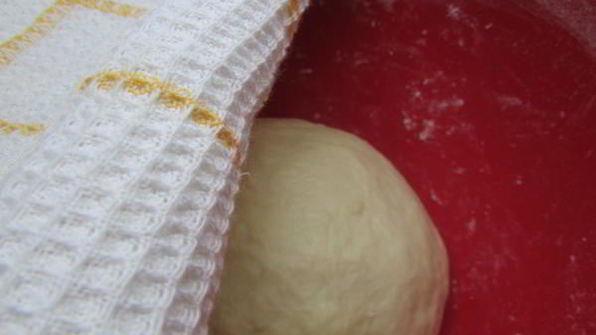 домашний хлеб с сыром и укропом