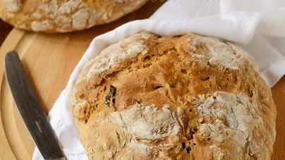 Ирландский содовый хлеб с изюмом