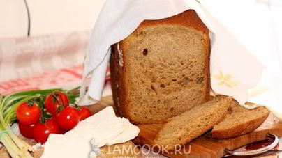 Хлеб из трех видов муки на кефире