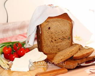 Хлеб из трех видов муки на кефире