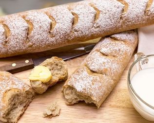 Хлеб пшеничный с ржаными отрубями