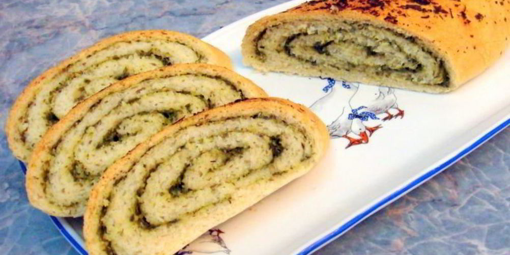 Рецепт хлеб с начинкой из чеснока и зелени