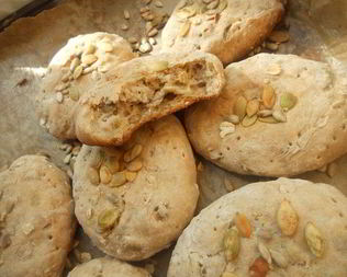 Хлеб с семечками и овсяными хлопьями