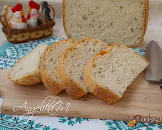 Молочный хлеб с семенами льна в хлебопечке