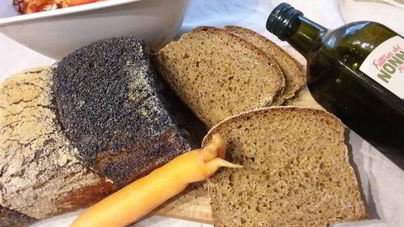 Морковный хлеб на полбяной муке