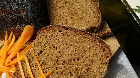морковный хлеб на полбяной муке