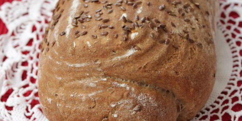 Рецепт пшенично-ржаной хлеб с льняными семечками