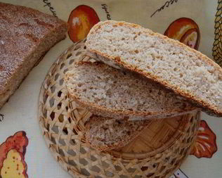 Ржано-пшеничный хлеб с медом и отрубями