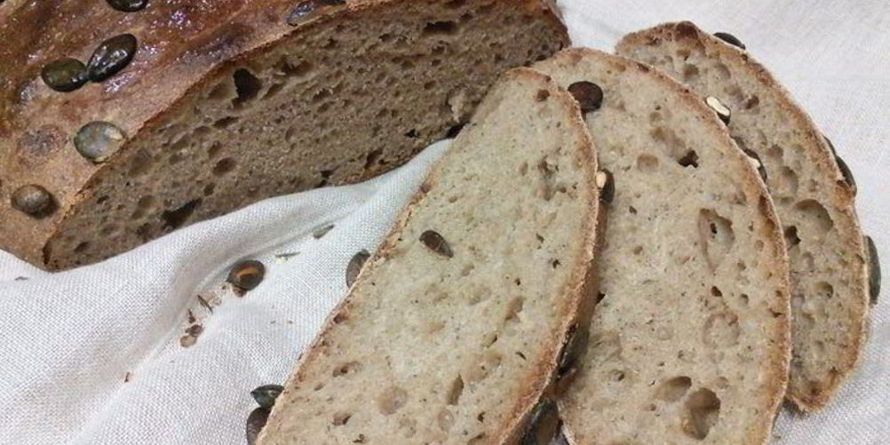 Рецепт смешанный хлеб с тыквенными семечками и бальзамическим уксусом