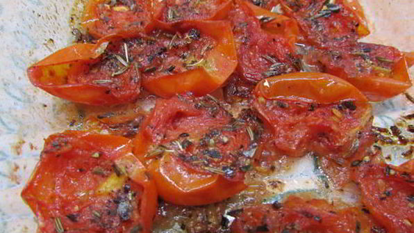 томатный хлеб с вялеными помидорами